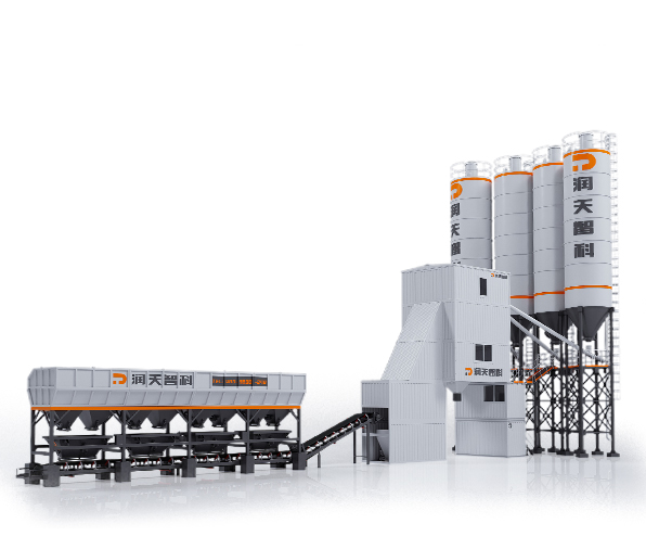 斗提式集裝箱混凝土攪拌站
